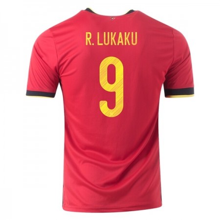 Billiga Fotbollströjor Belgien Romelu Lukaku 9 Hjemma tröja EM 2020 Kortärmad